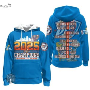 2025 Finals Champions Oklahoma City Thunder Hoodie