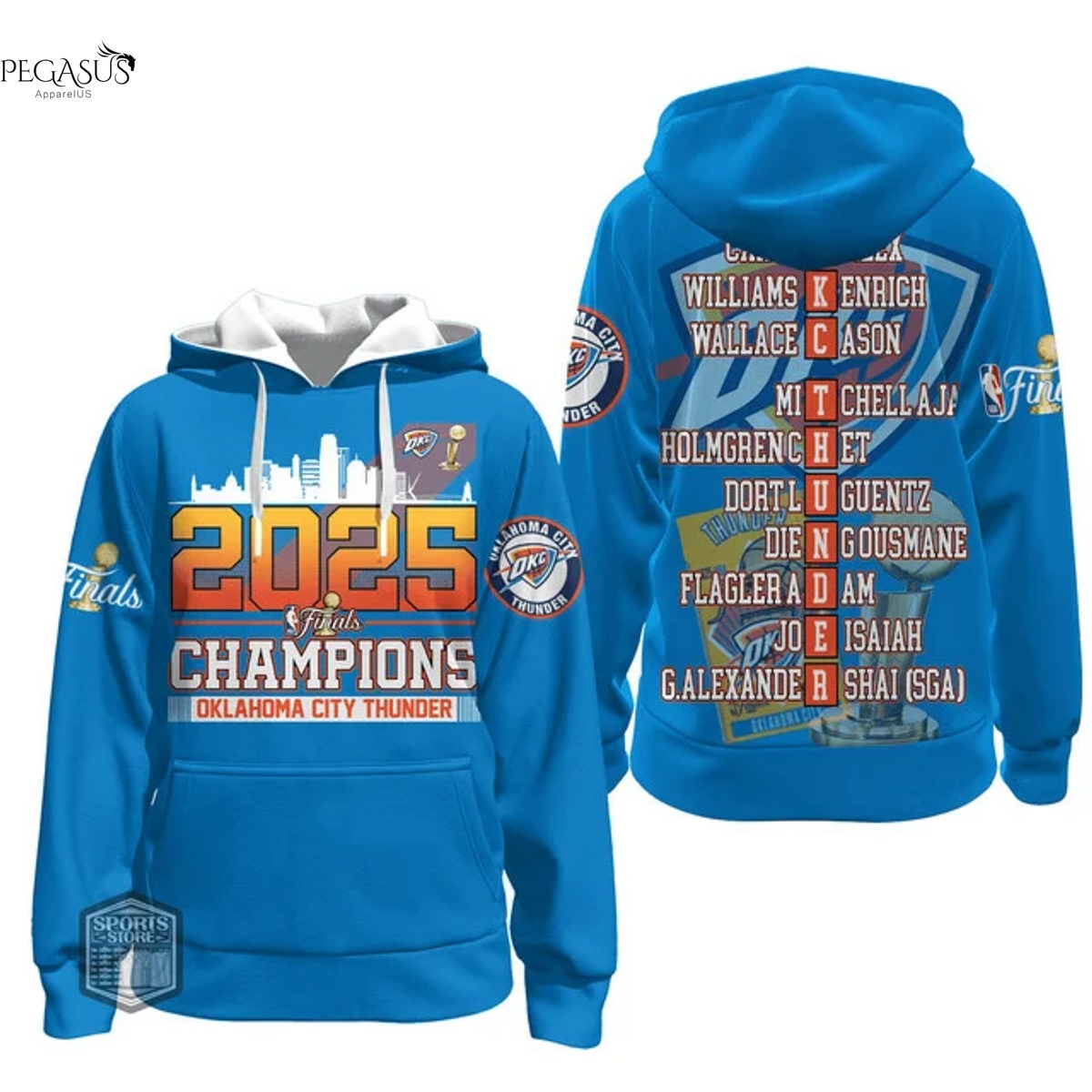 2025 Finals Champions Oklahoma City Thunder Hoodie 2025 Finals Champions Oklahoma City Thunder Hoodie