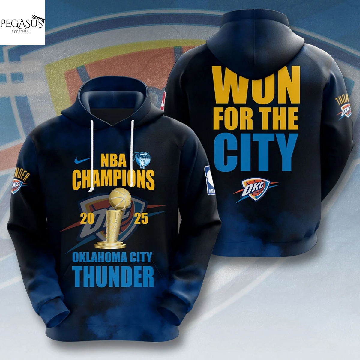 2025 Oklahoma City Thunder National Basketball Association Champions Won For The City Hoodie 2025 Oklahoma City Thunder National Basketball Association Champions Won For The City Hoodie