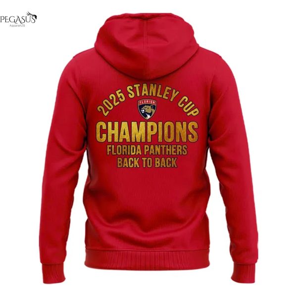 2025 Stanley Cup Champions Florida Panthers Back To Back Hoodie