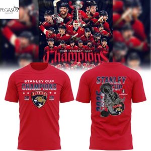 2025 Stanley Cup Champs Florida Panthers 3D T-Shirt