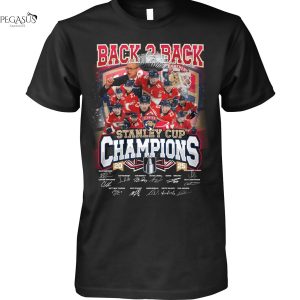 Back 2 Back Stanley Cup Champions Florida Panthers Signature Unisex T-Shirt