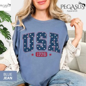 Comfort Colors USA Flag Tshirt, 4 of July Tshirt, USA Flag Tshirt, USA Shirt for 4of July, Usa Tee Shirt, Independent Day Shirt, Usa 1776