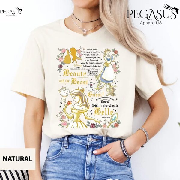 Disney Princess Belle Shirt, Beauty and the Beast Sweatshirt