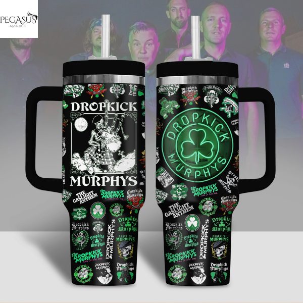 Dropkick Murphys – The Gaslight Anthem Tumbler With Handle And Straw