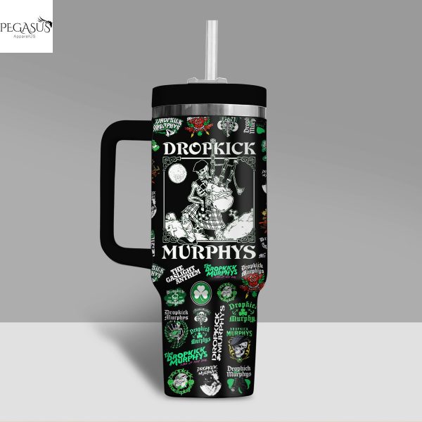 Dropkick Murphys – The Gaslight Anthem Tumbler With Handle And Straw