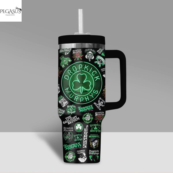 Dropkick Murphys – The Gaslight Anthem Tumbler With Handle And Straw