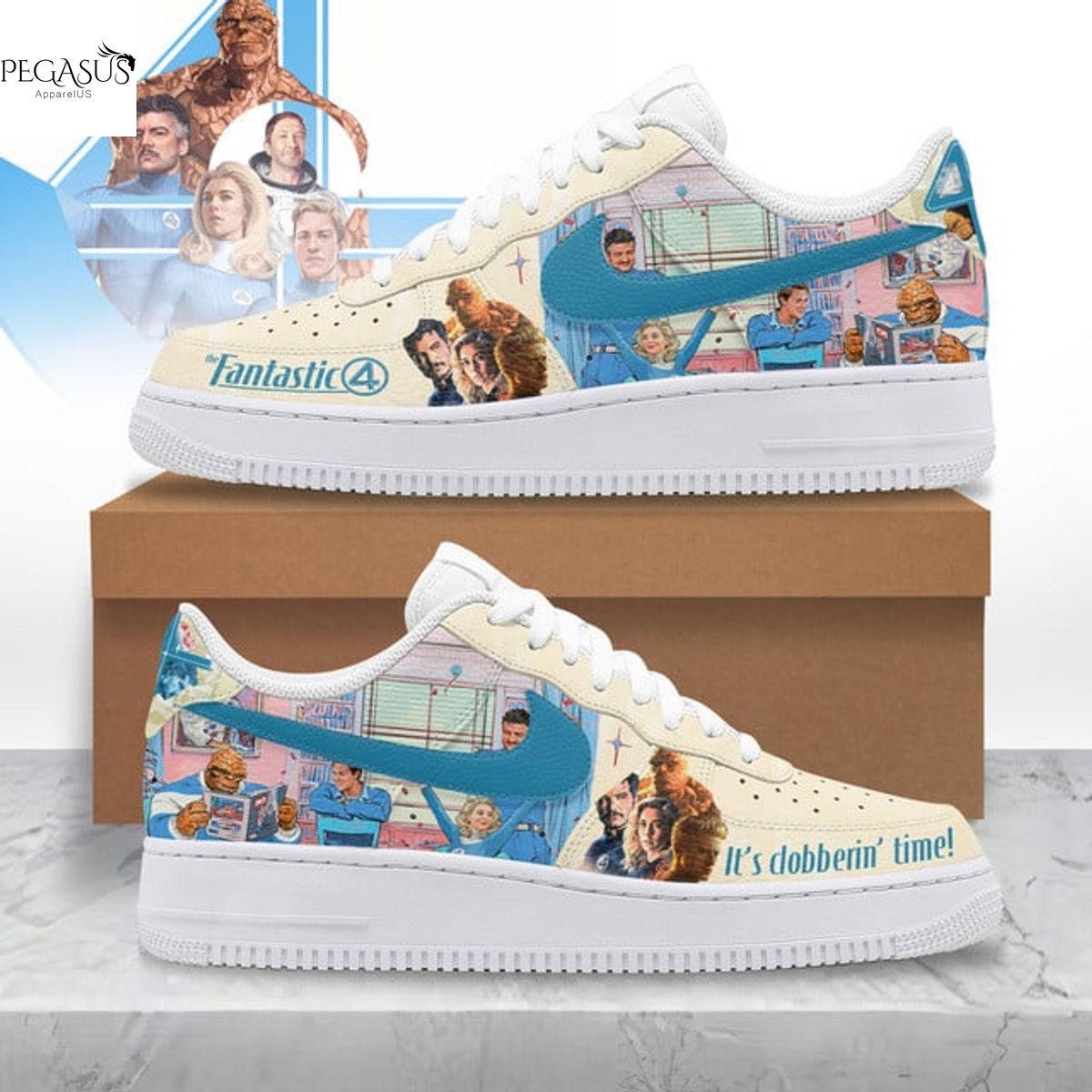 Fantastic 4 Its Dobberin Time Air Force 1 Sneaker Fantastic 4 Its Dobberin Time Air Force 1 Sneaker