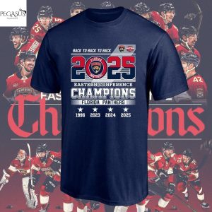 Florida Panther 2025 Eastern Conference Back To Back To Back Unisex T-Shirt