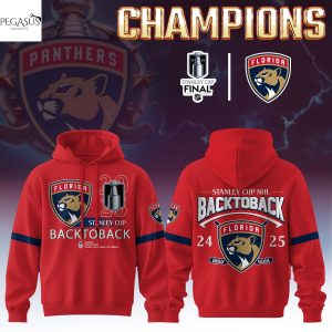 Florida Panthers 2025 National Hockey League Final Winners Back To Back Hoodie