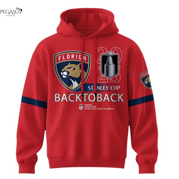 Florida Panthers 2025 National Hockey League Final Winners Back To Back Hoodie