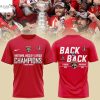 Florida Panthers Back-To-Back Stanley Cup Final Champions 3D T-Shirt – Red