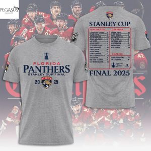 Florida Panthers Stanley Cup Final 2025 3D T-Shirt