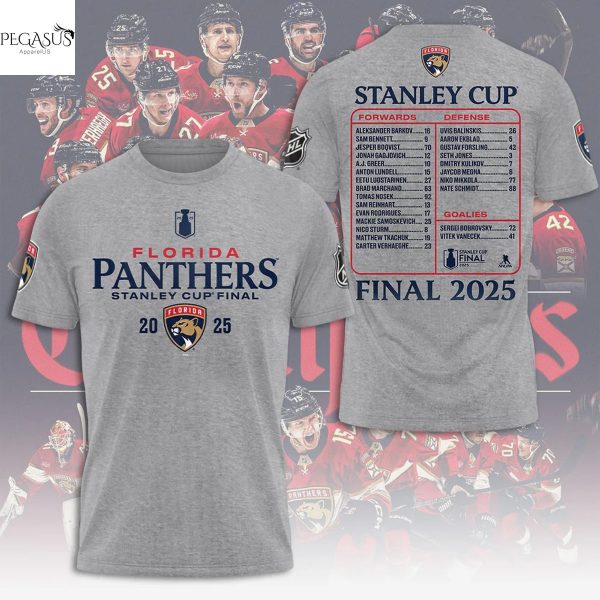 Florida Panthers Stanley Cup Final 2025 3D T-Shirt
