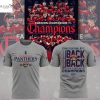 Florida Panthers Stanley Cup Final Champions Back-To-Back 3D T-Shirt – Red