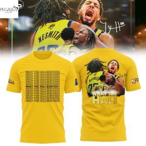 Indiana Pacers 2025 Eastern Conference Champions – What The Hali 3D T-Shirt – Gold