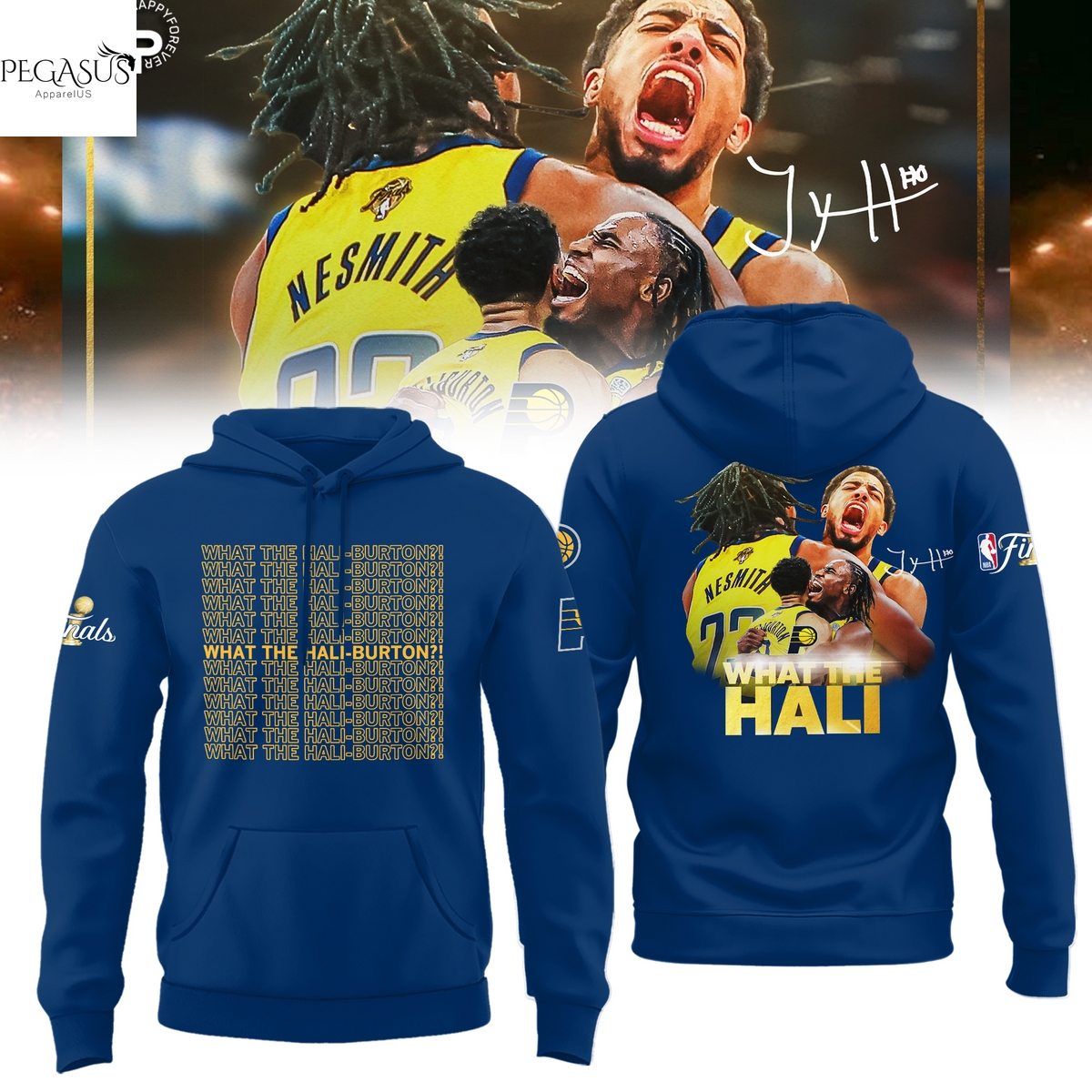 Indiana Pacers 2025 Eastern Conference Champions - What The Hali Hoodie Indiana Pacers 2025 Eastern Conference Champions - What The Hali Hoodie