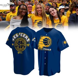 Indiana Pacers Yes Cers 2025 Eastern Conference Champions Baseball Jersey – Blue
