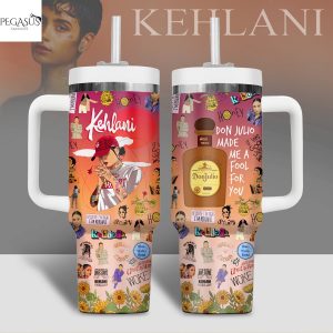 Kehlani – Blue Water Road Tumbler With Handle And Straw