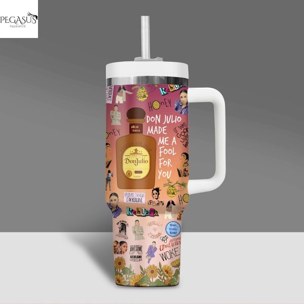 Kehlani – Blue Water Road Tumbler With Handle And Straw