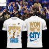 National Basketball Association Champions 2025 Oklahoma City Thunder Won For The City 3D T-Shirt – Blue