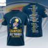 National Basketball Association Champions 2025 Oklahoma City Thunder Won For The City 3D T-Shirt – White