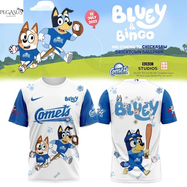 Oklahoma City Comets Bluey And Bingo 2025 3D T-Shirt