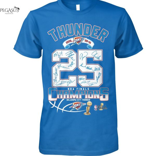 Oklahoma City Thunder 2024-2025 Finals Signature Unisex T-Shirt