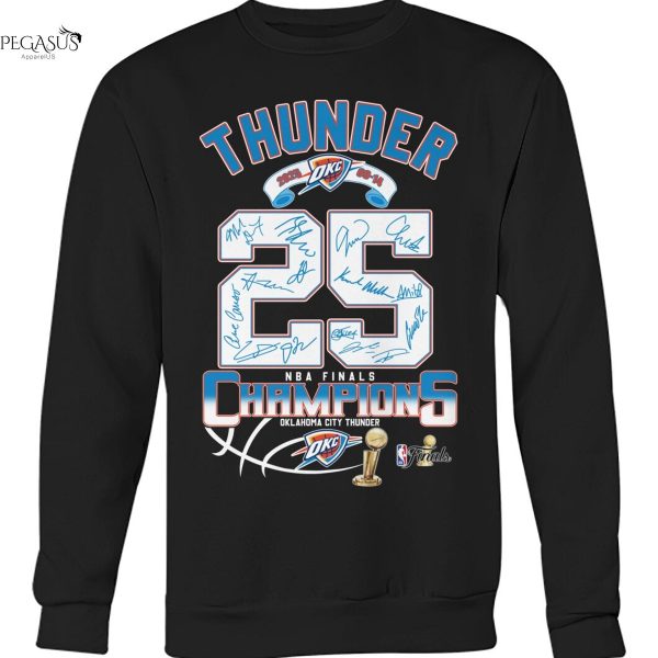 Oklahoma City Thunder 2024-2025 Finals Signature Unisex T-Shirt