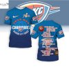 Oklahoma City Thunder Gilgeous Alexander Shai 2025 Champions 3D T-Shirt