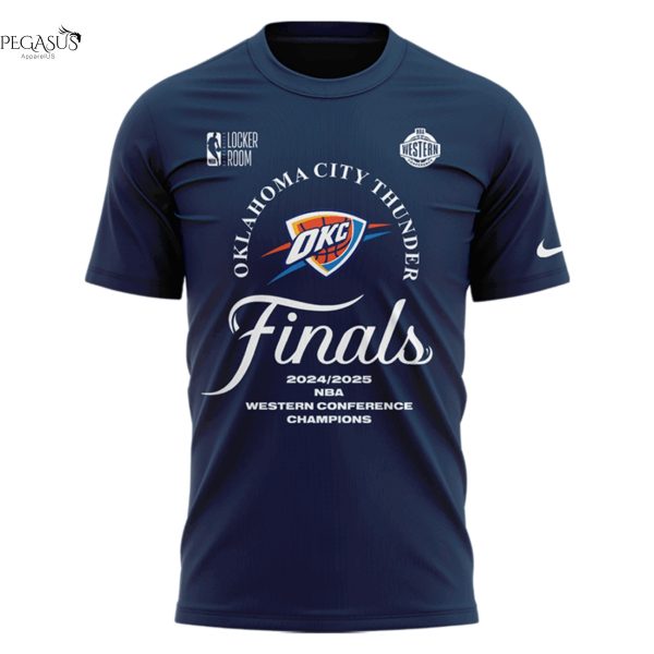 Oklahoma City Thunder 2025 Finals Conference Champions 3D T-Shirt