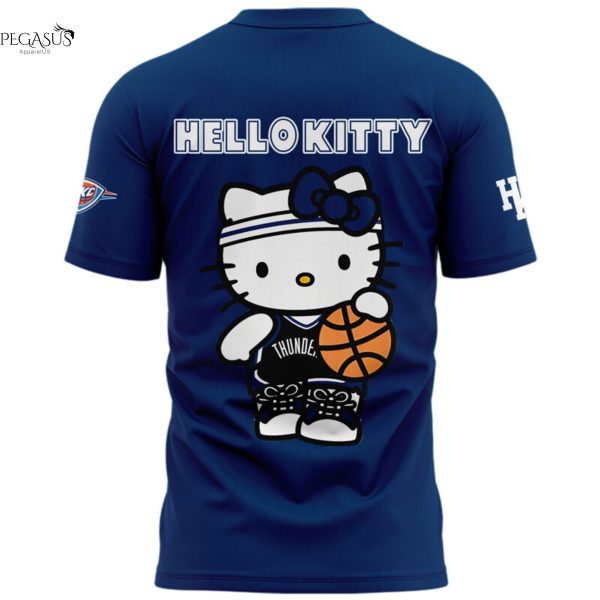 Oklahoma City Thunder 2025 Hello Kitty 3D T-Shirt
