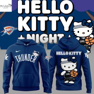 Oklahoma City Thunder 2025 Hello Kitty Hoodie