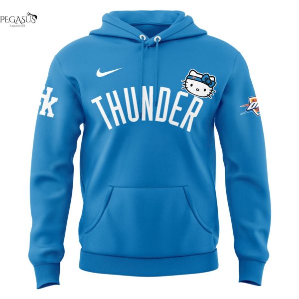 Oklahoma City Thunder 2025 Hello Kitty Hoodie – Blue