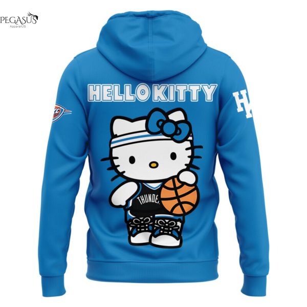 Oklahoma City Thunder 2025 Hello Kitty Hoodie – Blue