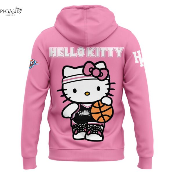 Oklahoma City Thunder 2025 Hello Kitty Hoodie – Pink