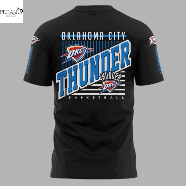 Oklahoma City Thunder 2025 Playoffs Basketball 3D T-Shirt