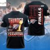 Oklahoma City Thunder Western Conference Champions 2024-2025 Thunder Up 3D T-Shirt