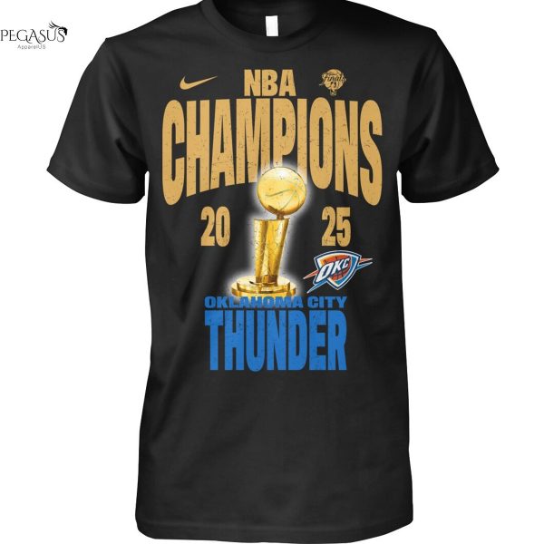 Oklahoma City Thunder NBA 2025 Finals Champions Unisex T-Shirt
