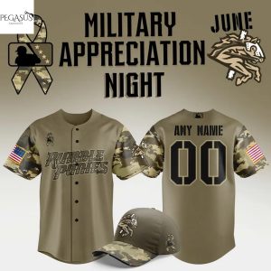 Personalized Binghamton Rumble Ponies Military Appreciation Night 2025 Baseball Jersey