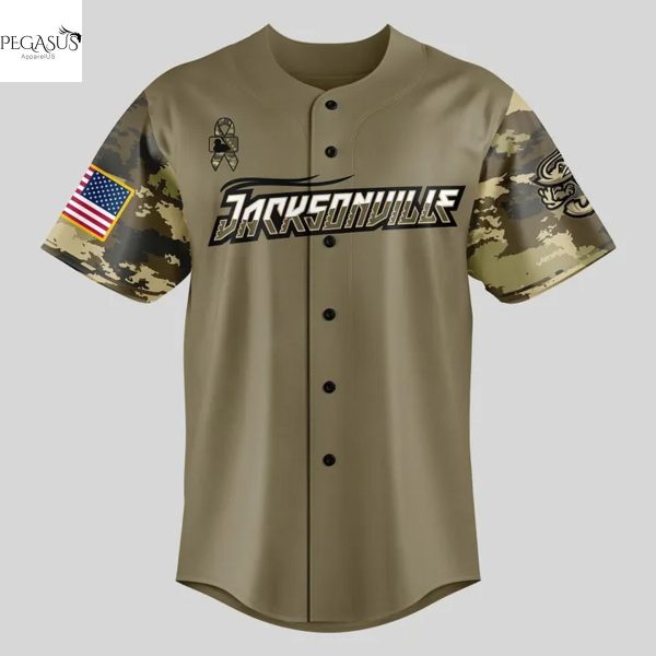 Personalized Jacksonville Jumbo Shrimp Military Appreciation Night 2025 Baseball Jersey