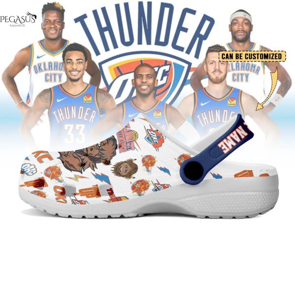 Personalized Oklahoma City Thunder Up Crocs