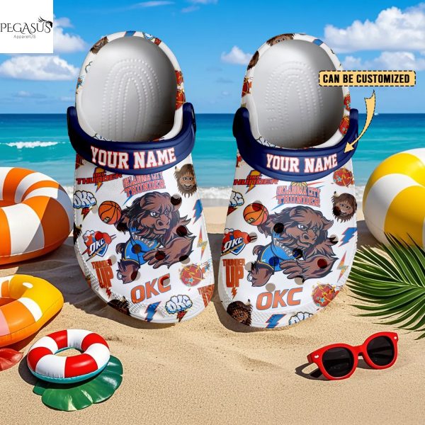 Personalized Oklahoma City Thunder Up Crocs
