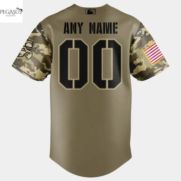 Personalized Omaha Storm Chasers Military Appreciation Night 2025 Baseball Jersey