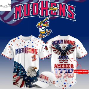 Personalized Toledo Mud Hens 4th Of July USA Baseball Jersey
