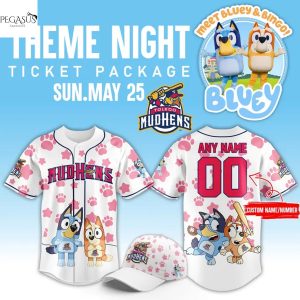 Personalized Toledo Mud Hens x Bluey Baseball Jersey