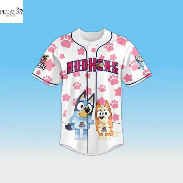 Personalized Toledo Mud Hens x Bluey Baseball Jersey