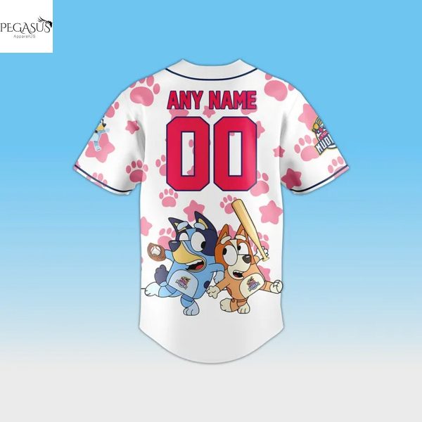 Personalized Toledo Mud Hens x Bluey Baseball Jersey