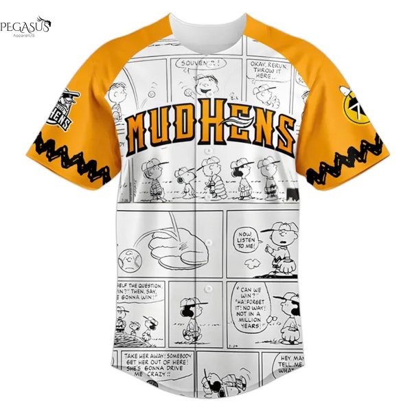 Personalized Toledo Mud Hens x Peanuts Baseball Jersey