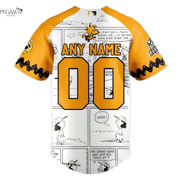 Personalized Toledo Mud Hens x Peanuts Baseball Jersey